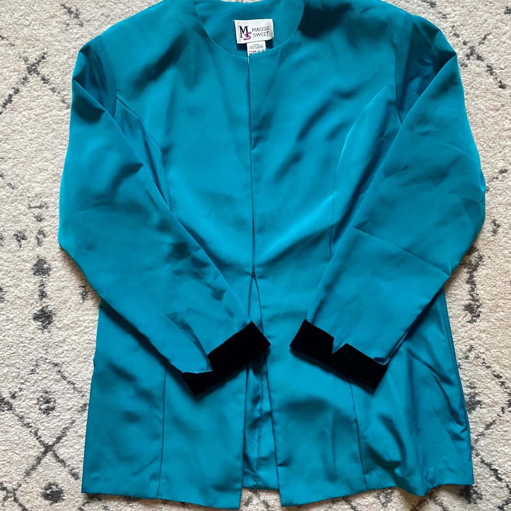 MAGGIE SWEET // Teal 2-Piece Pantsuit - Picture 4 of 10